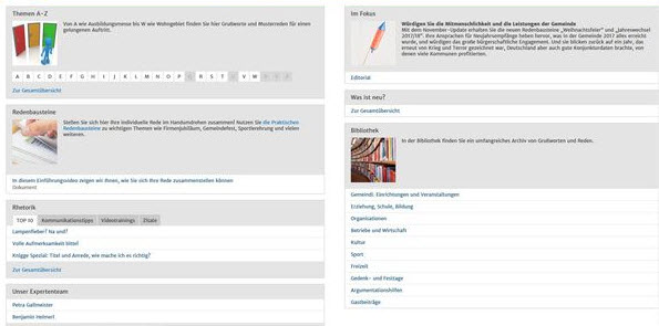 Politische Reden: Bausteine-Set
